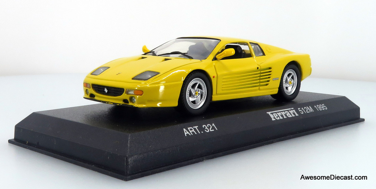 ブルム BRUMM 1/43 ミニカー Ferrari 512M フェラーリ 1995 Ferrari 512M, Yellow 1:43 Diecast Model Car by Detail Cars