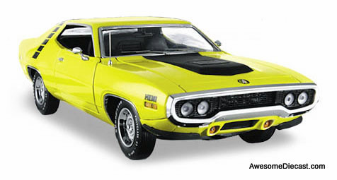 1971 Plymouth Road Runner, Yellow 1:18 Diecast Model Car by Ertl