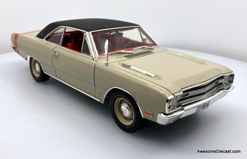 1969 Dodge Dart, Coffee w/Black Top 1:18 Diecast Model Car by