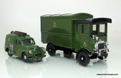 Corgi GPO Telephones - CE Morris Minor Van & AEC Cabover Van Set, Green