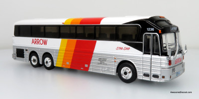 TEMSA TS 35E Coach Bus Yellow Yankee Trails The Bus & Motorcoach  Collection 1/87 Diecast Model by Iconic Replicas