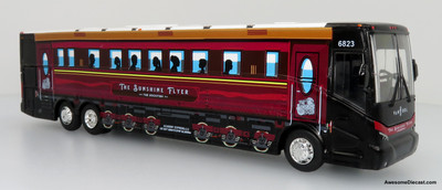 TEMSA TS 35E Coach Bus Yellow Yankee Trails The Bus & Motorcoach  Collection 1/87 Diecast Model by Iconic Replicas 