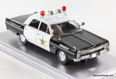 Kess 1:43 1968 Plymouth Fury, Green/Black: New York Police
