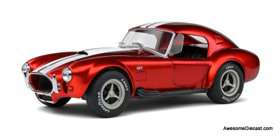 Solido 1:18 1965 Shelby Cobra 427 MK11, Metallic Red