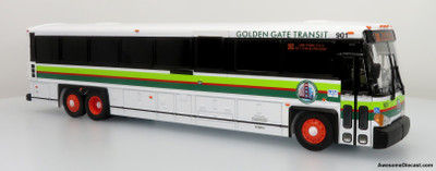 MCI D4500CT Coach: Golden Gate Transit 1:50 Model Bus by Iconic Replicas