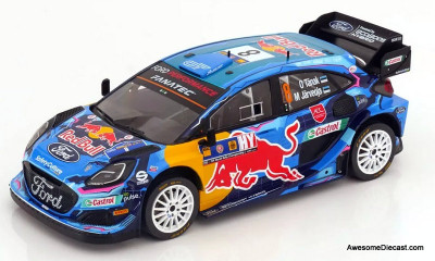 2023 Ford Puma Rally 1 Team Red Bull #8 1:18 Diecast Model Car by IXO