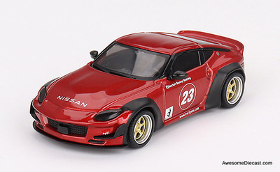 Nissan Z Pandem #23, Passion Red 1:64 Diecast Model Car by Mini GT