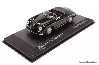 1956 Porsche 356 Speedster, Black 1:43 Diecast Model Car by Minichamps
