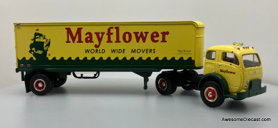 White 3000 Day Cab w/Trailer: Mayflower Moving 1:34 Diecast Model Truck by First Gear