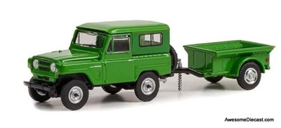Greenlight 1:64 1980 Nissan Patrol w/Canoe, Green