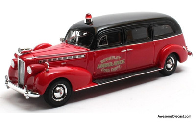 1940 Packard Henney Fire Department Ambulance 1:43 Resin Cast Model by Matrix