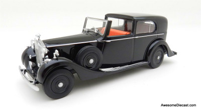 Rolls Royce Phantom III Sedanca De Ville HJ Mulliner Black - 1:43 Diecast Model by Oxford