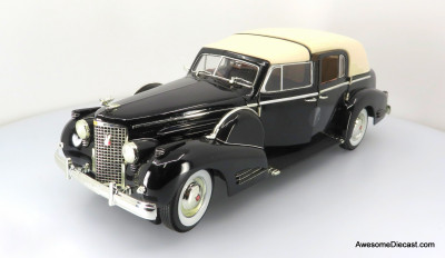 1938 Cadillac Series 90 V16 Town Car - Black 1:43 Diecast Model by