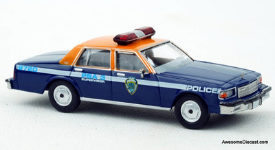 1987 Chevrolet Caprice: NYPD Housing Police 1:87 ABS Plastic Model Car by Brekina