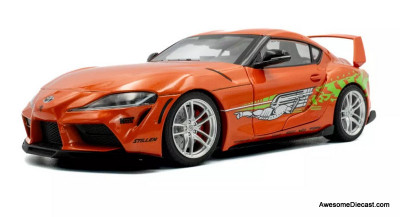 2024 Toyota GR Supra (Tribute), Orange 1:18 Diecast Model Car by Solido