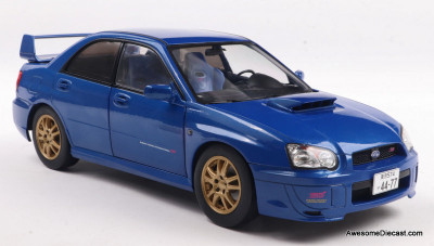 Subaru, WRX STi, Blue/Carbon Fiber, 1:64, Diecast Model Car, by