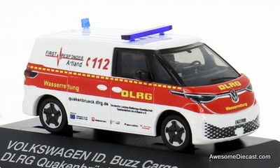 Volkswagen Buzz Cargo Van Ambulance 1:87 ABS Plastic Model Vehicle by Rietze