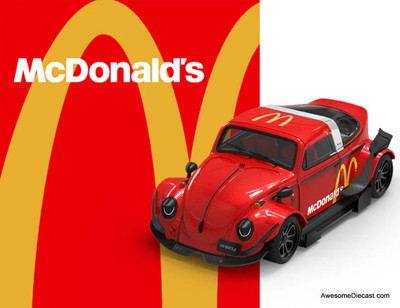 Volkswagen Beetle McDonalds Livery 1:64 Diecast Model Car by Cool Car