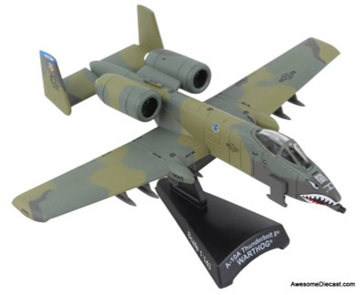 A-10A Thunderbolt 11 Warthog "Flying Tigers" 1:140 Diecast Model Plane by Postage Stamp