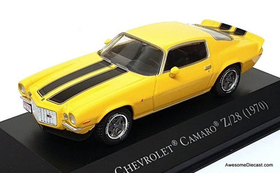 1971 Chevrolet Camaro Z28, Yellow 1:43 Diecast Model Car by DeAgostini