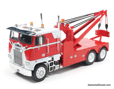 1987 Freightliner FLA Tow Truck, Red & White 1:43 Diecast Model Truck by IXO