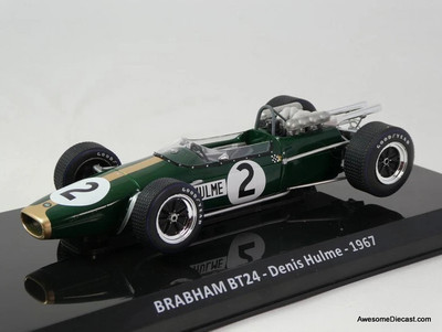 1967 Brabham BT24 Formula 1 Race Car #2 (Denis Hulme) 1:24 Diecast Model Car by DeAgostini