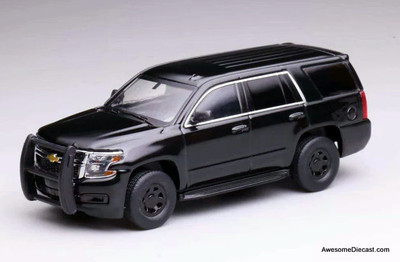 Chevrolet Tahoe, Black w/Bull Bar 1:64 Diecast Model Car by 596 Model