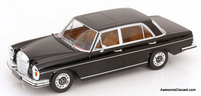 1967 Mercedes Benz 300SEL 6.3 (W109), Black 1:18 Diecast Model Car by KK Scale