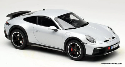 2023 Porsche 911 Dakar Ice Gray Metallic 1:18 Diecast Model Car by Norev