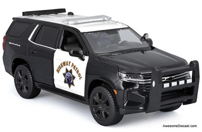 2021 Chevrolet Tahoe: California Highway Patrol 1:26 Diecast Model Car by Maisto