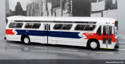 GM New Look Transit Bus: Philadelphia SEPTA - Late Scheme 1:87 (HO) ABS Plastic Bus by Rapido