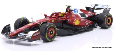 Ferrari SF-25 Formula 1 Race Car #44 1:18 Diecast Model Car by Burago