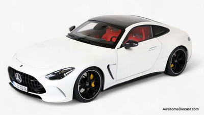 2023 Mercedes Benz AMG GT63 Coupe (C192), Opalith White 1:18 Diecast Model Car by NZG