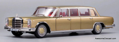 1966 Mercedes Benz 600 Pullman, Champagne Metallic 1:18 Diecast Model Car by NZG