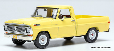 1970 Ford F100 Pick-Up, Yellow 1:43 Diecast Model Truck by IXO