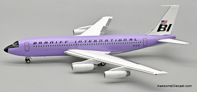 Boeing 720-027: Braniff International - Lavender Periwinkle Blue (Reg #N7076) 1:200 Diecast Model Plane by Inflight 200