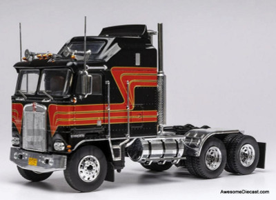 1976 Kenworth K100 Aerodyne, Black/Custom 1:43 Diecast Model Truck by IXO