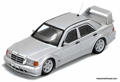 Mercedes-Benz 190E, Silver 1:64 Diecast Model Car by Inno64