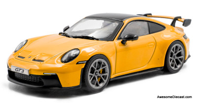 2023 Porsche 911 (992) GT3, Signal Yellow 1:43 Diecast Model Car by Solido