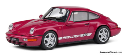 1992 Porsche 964 3.6 RS, Star Ruby 1:64 Diecast Model Car by Solido