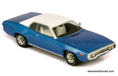 1971 Plymouth Satellite Sebring Plus, Metallic Blue 1:43 Diecast Model Car by IXO