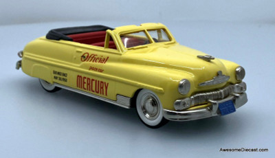 1950 Mercury Convertible Indianapolis Pace Car 1:43 White Metal Model Car by Brooklin Models