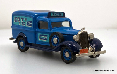 1935 Dodge Delivery Van: City Ice Delivery 1:43 White Metal Model Car by Brooklin Models