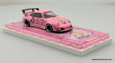 Porsche 993 RWB Wide Body, Pink: Sailor Moon 1:64 Diecast Model Car by ZJWJ Models