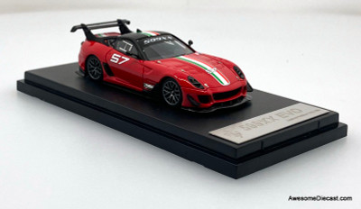 Ferrari 599XX EVO #57, Red 1:64 Diecast Model Car by LS Model