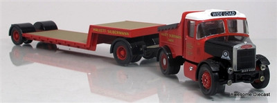 Corgi 1:50 Scammell Highwayman Ballast W/ Low Loader: Hallett Silbermann