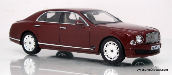 Minichamps 1:43 2010 Bentley Mulsanne, Red Metallic