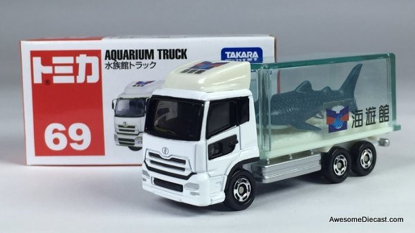 Nissan Diesel Quon トラック　模型　美品♪ RARE!! Tomica Nissan Diesel Quon Aquarium Truck - Jaws