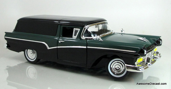 Road Legends 1:18 1957 Ford Courier Sedan- Black & Green