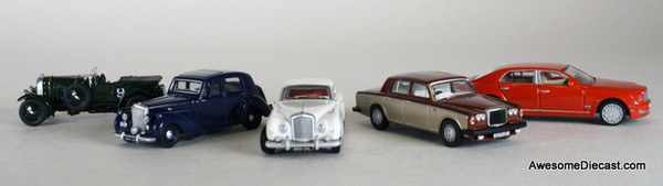Oxford Diecast 1:76 5-Piece Bentley Historical Set 